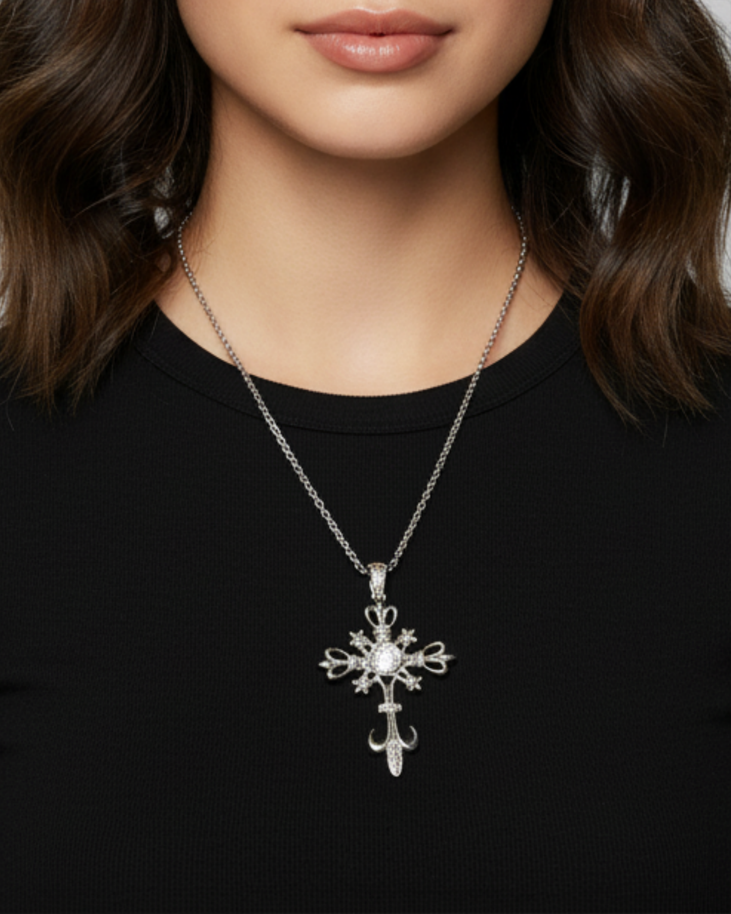 Crownspire Cross Pendant