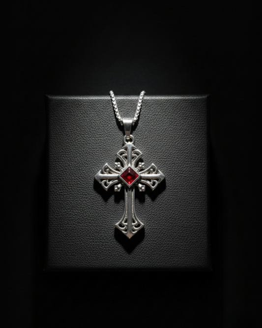Bloodstone Cross Pendant