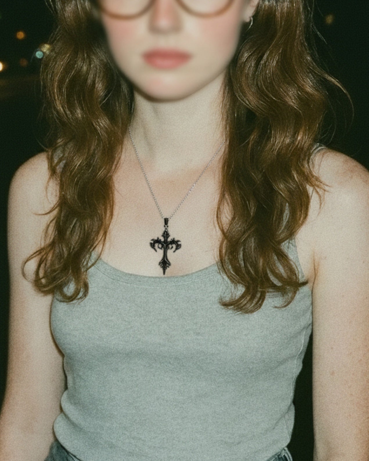 Gothic Venomspire Cross Pendant