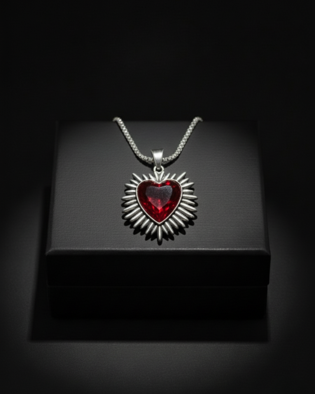 Flaming Heart Pendant