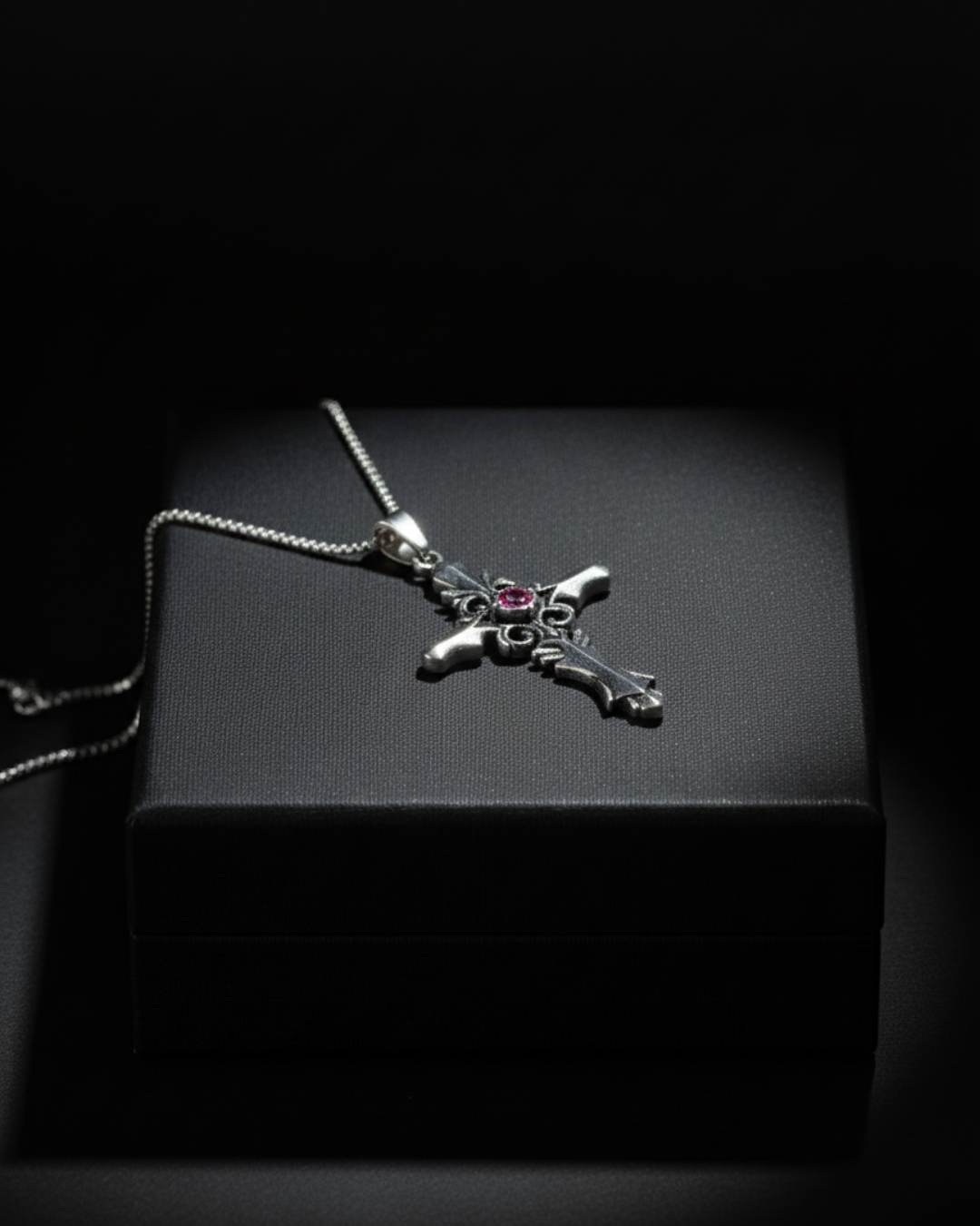 Midnight Vow Cross Pendant