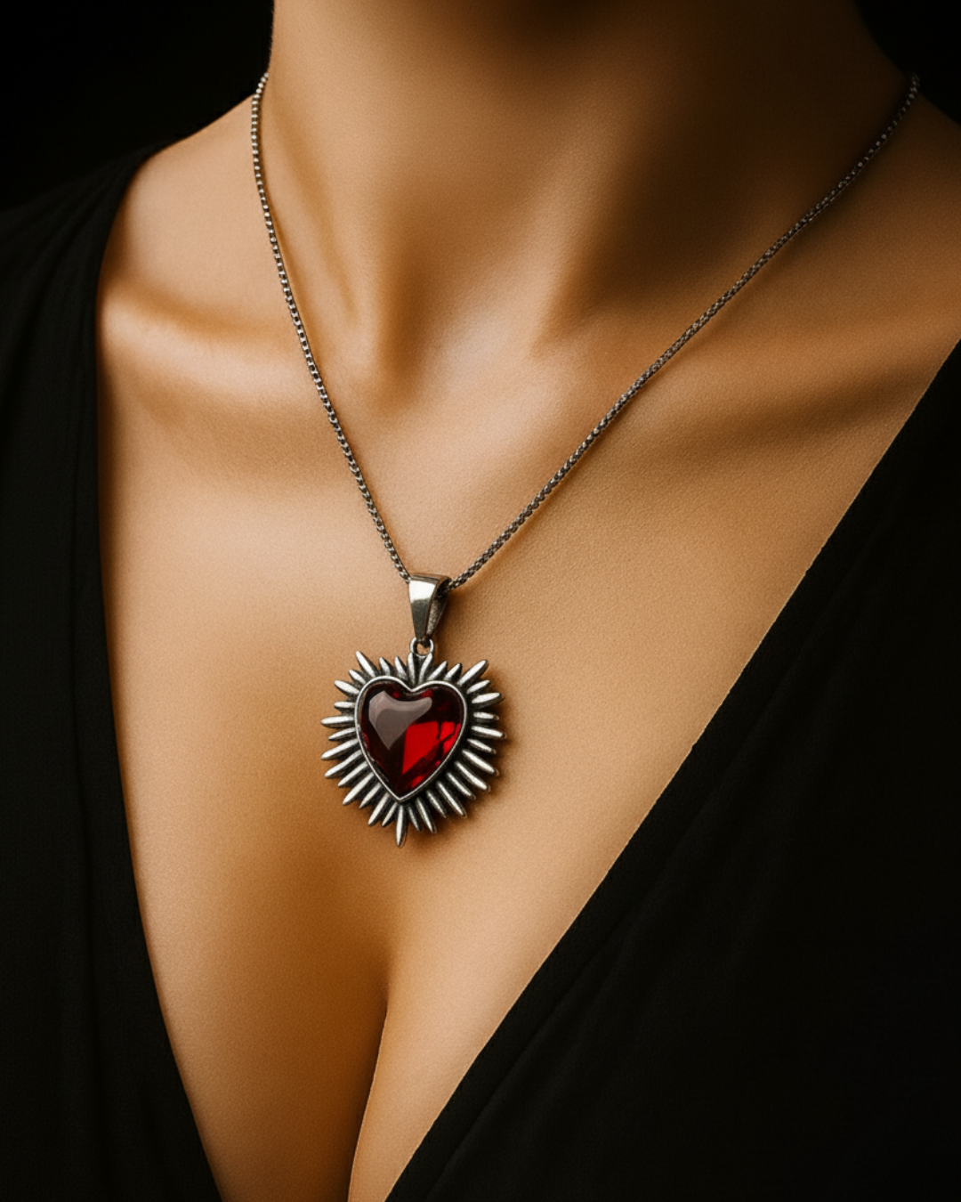 Flaming Heart Pendant
