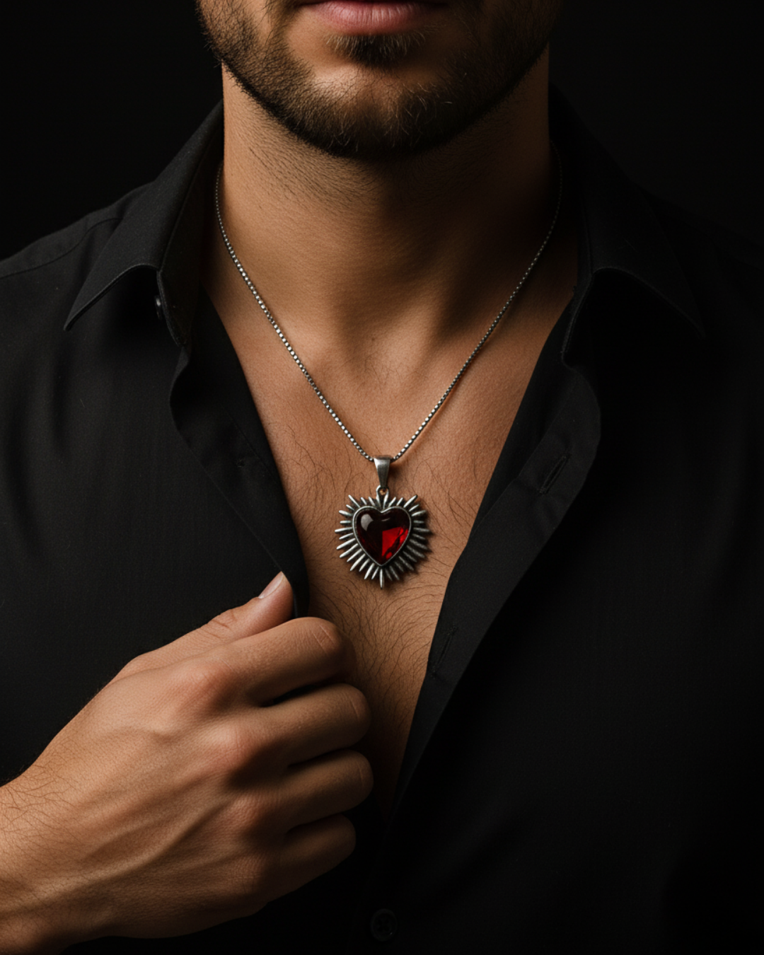Flaming Heart Pendant