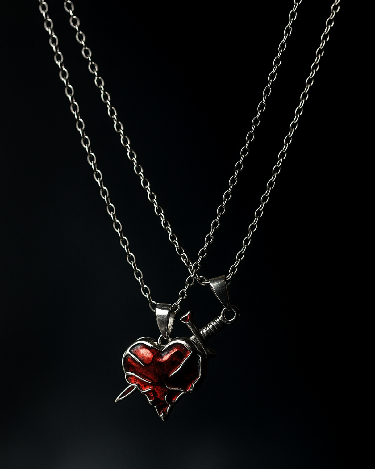 Fatal Devotion Twin Pendant