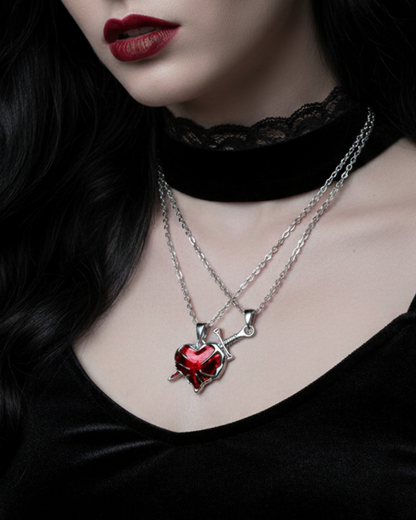 Fatal Devotion Twin Pendant