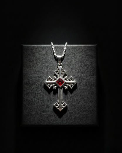 Bloodstone Cross Pendant