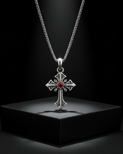Bloodstone Cross Pendant