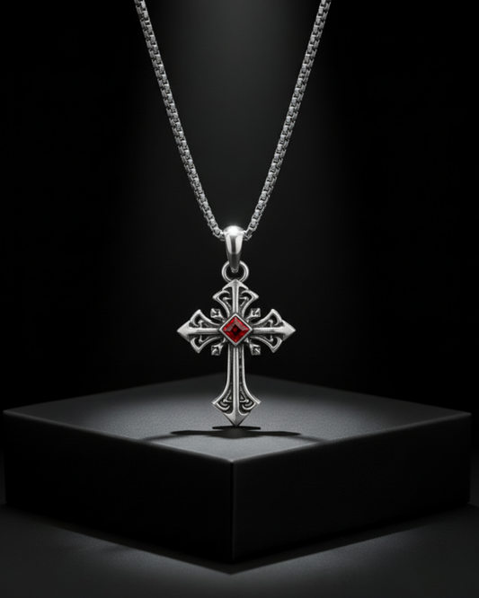 Bloodstone Cross Pendant