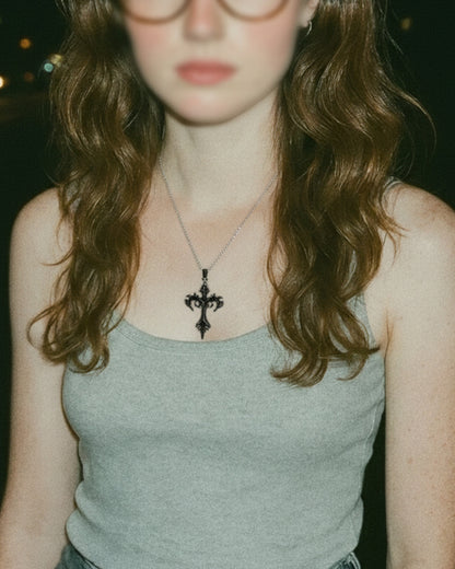 Gothic Venomspire Cross Pendant
