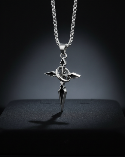 Night's Compass Pendant is a unique pendant on a dark background