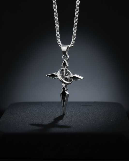 Night's Compass Pendant is a unique pendant on a dark background